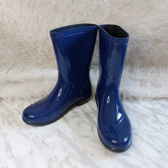 UGG Australia Kid's Blue Raana Rubber Rain Boot Siz US Youth-2 - Picture 1 of 10
